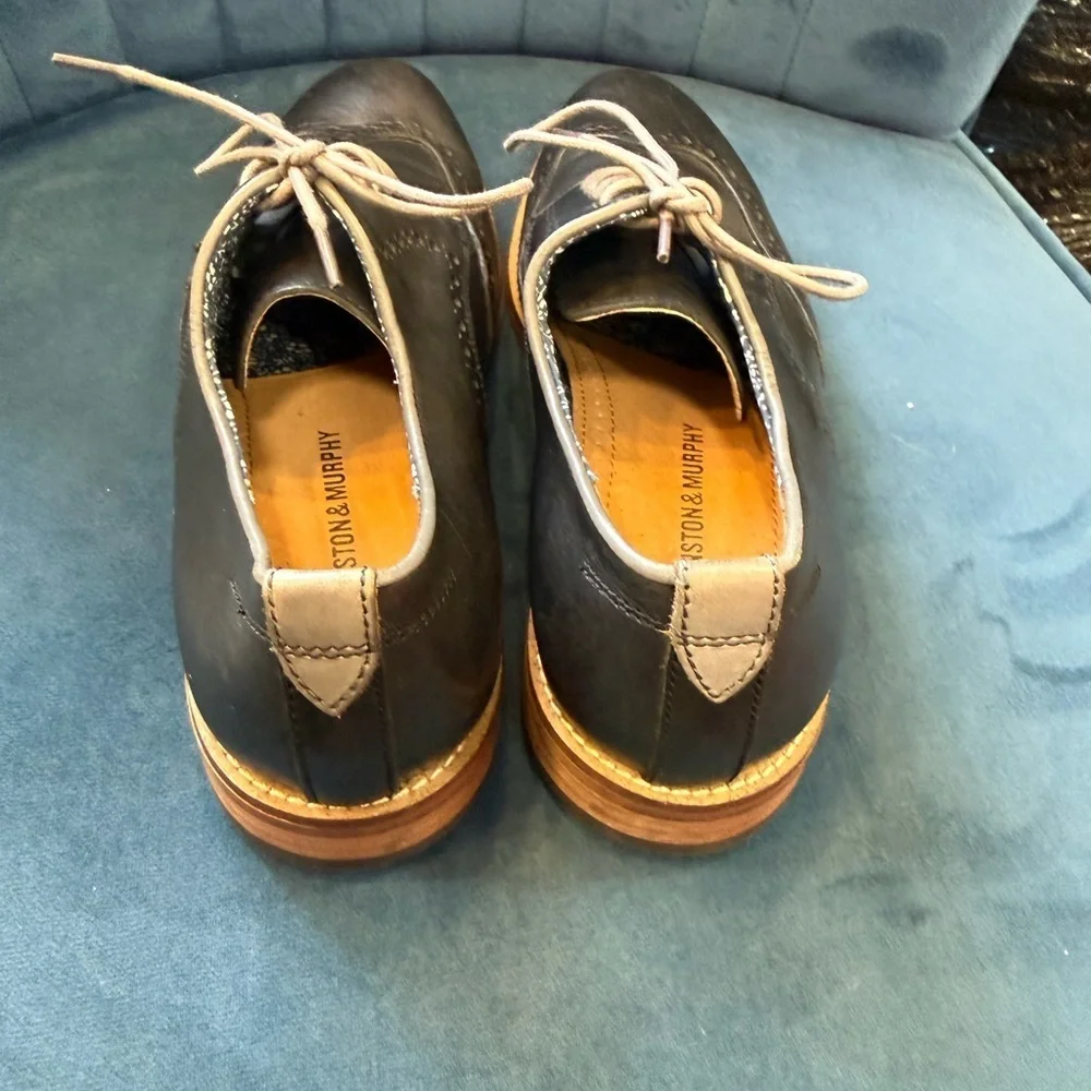 Johnston & Murphy Leather Wingtip Oxford Shoes Brown Men’s 7M